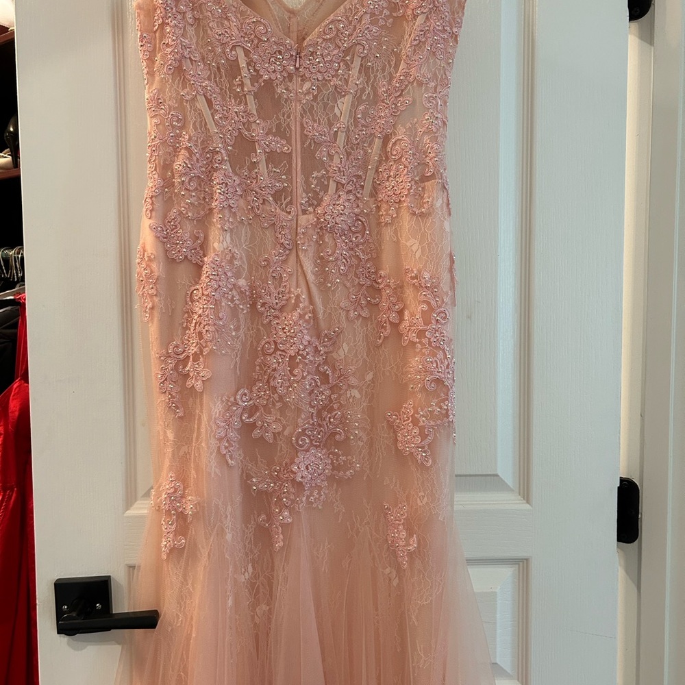 Sherri Hill Pink Flower Gown